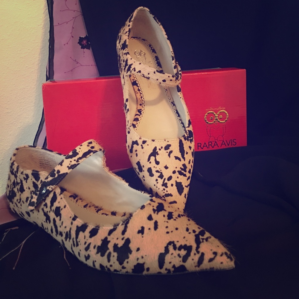 Rara Avis Pointy-Toed Leopard Flats