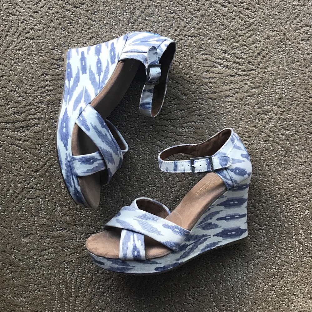 Toms Sienna Wedges Women's 7