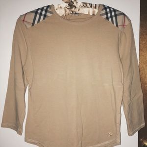 Burberry Beige Long Sleeve Shirt