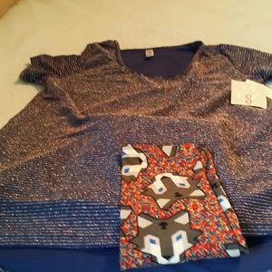 Lularoe OS Leggings & Sm Classic T Outfit