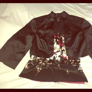 Black satin bolero jacket from WHBM