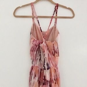 Cross-back strapped dress