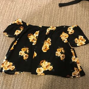 Off the shoulder floral top