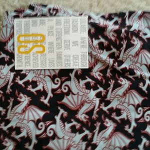 Dragons Lularoe OS Leggings