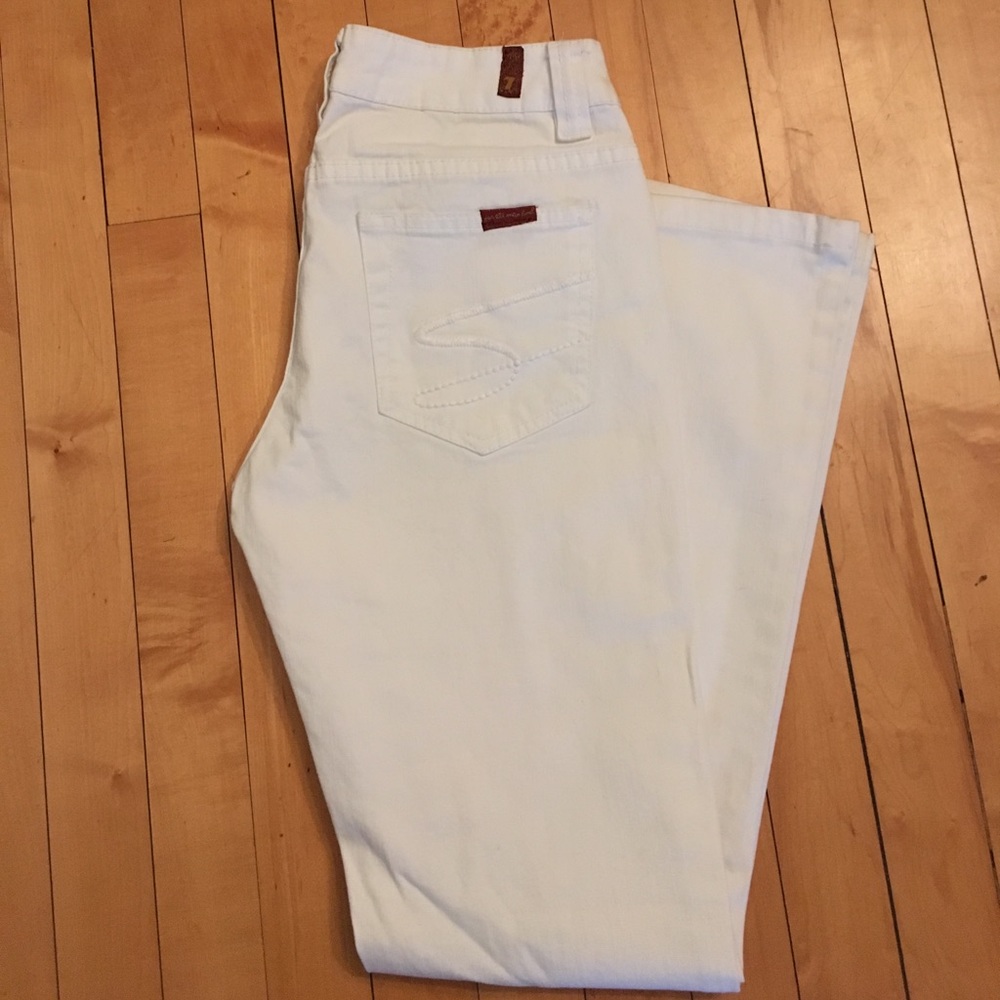 7 for All Mankind White Jeans