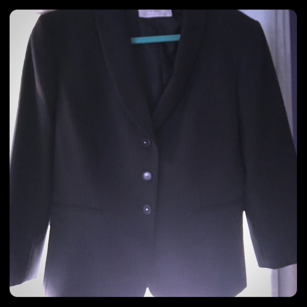 Black pin stripe blazer