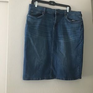 Gap denim pencil give pocket pencil skirt 16