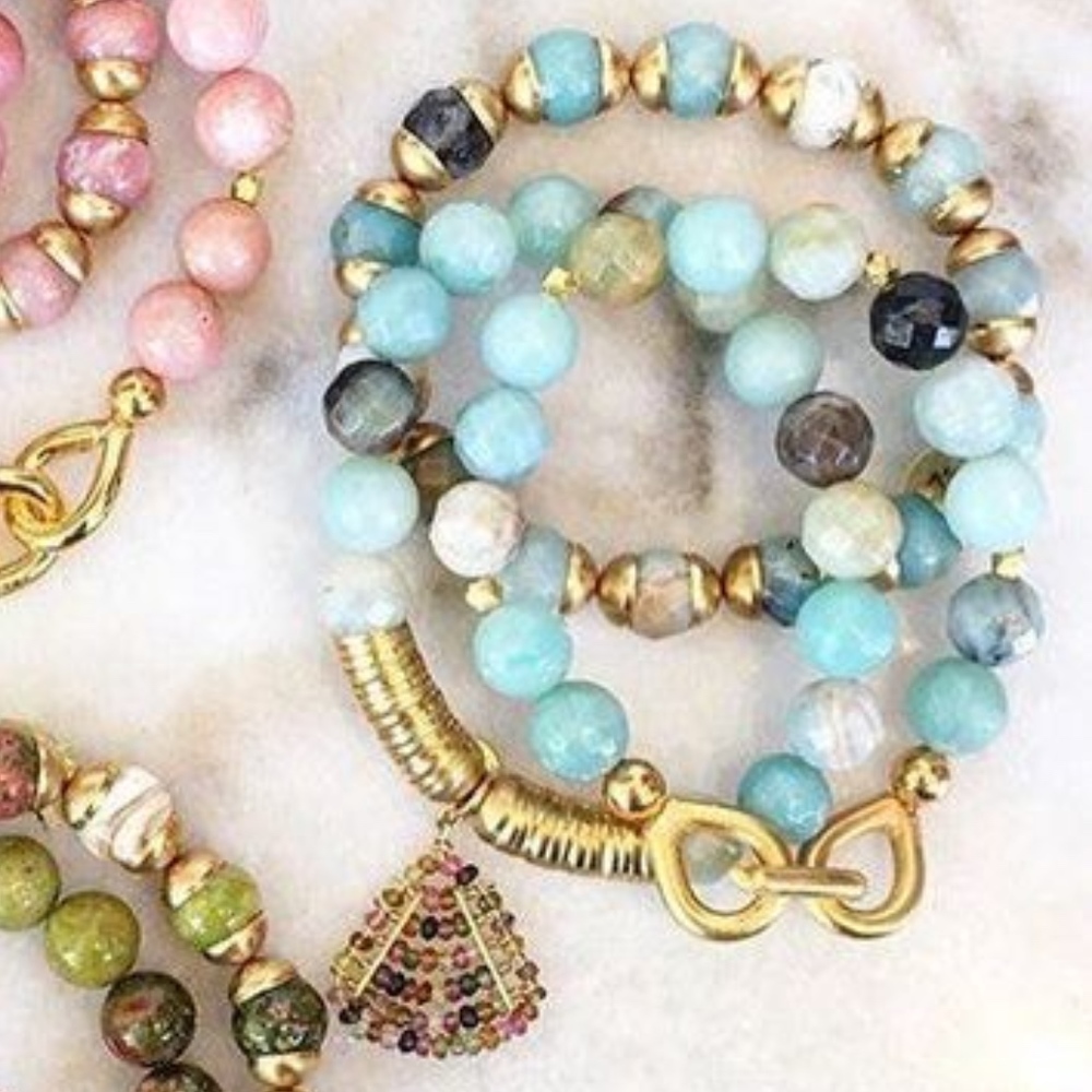 NEW!Catherine Page Triage Bracelet set in brown