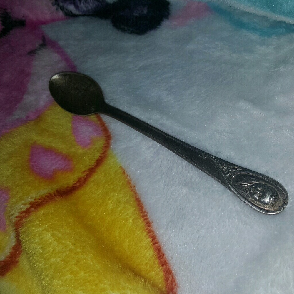 VINTAGE SILVER BABY SPOON