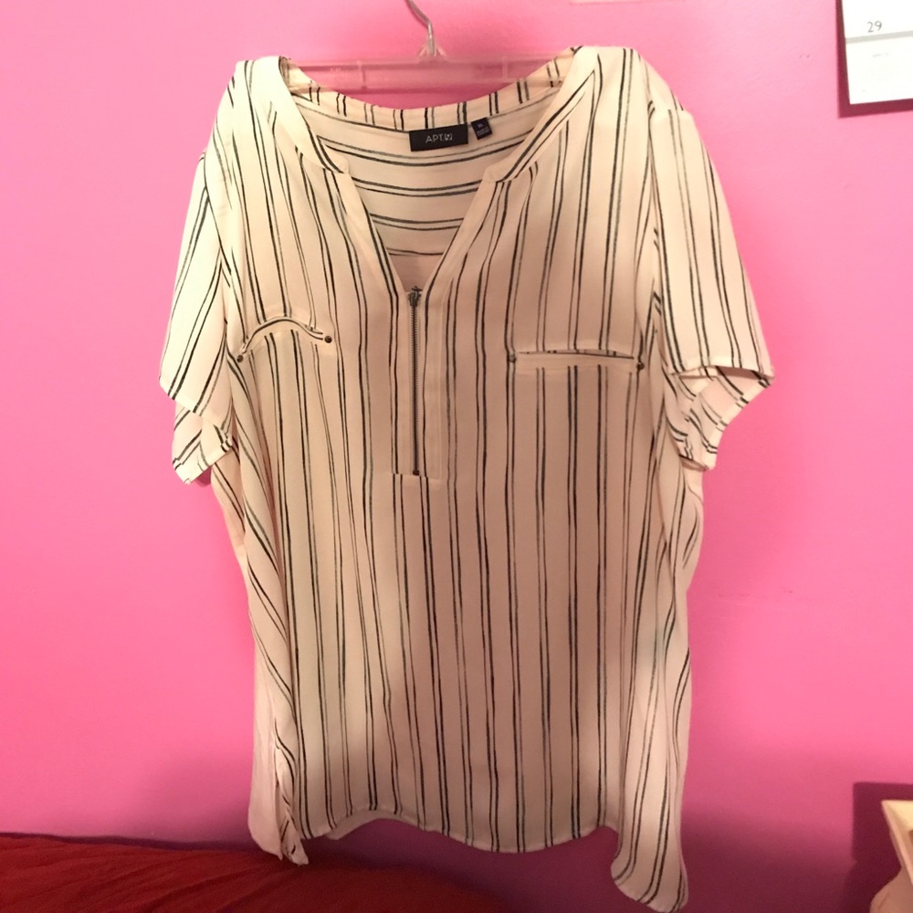 Striped, lightweight blouse
