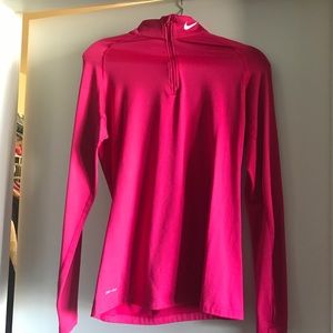 Pink Nike Quarter Zip pullover