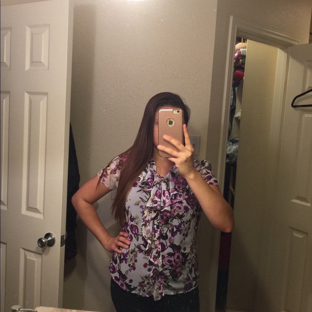 Cute dressy ruffle top