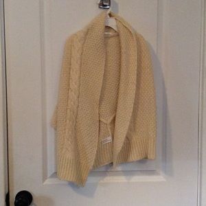 cream wrap sweater