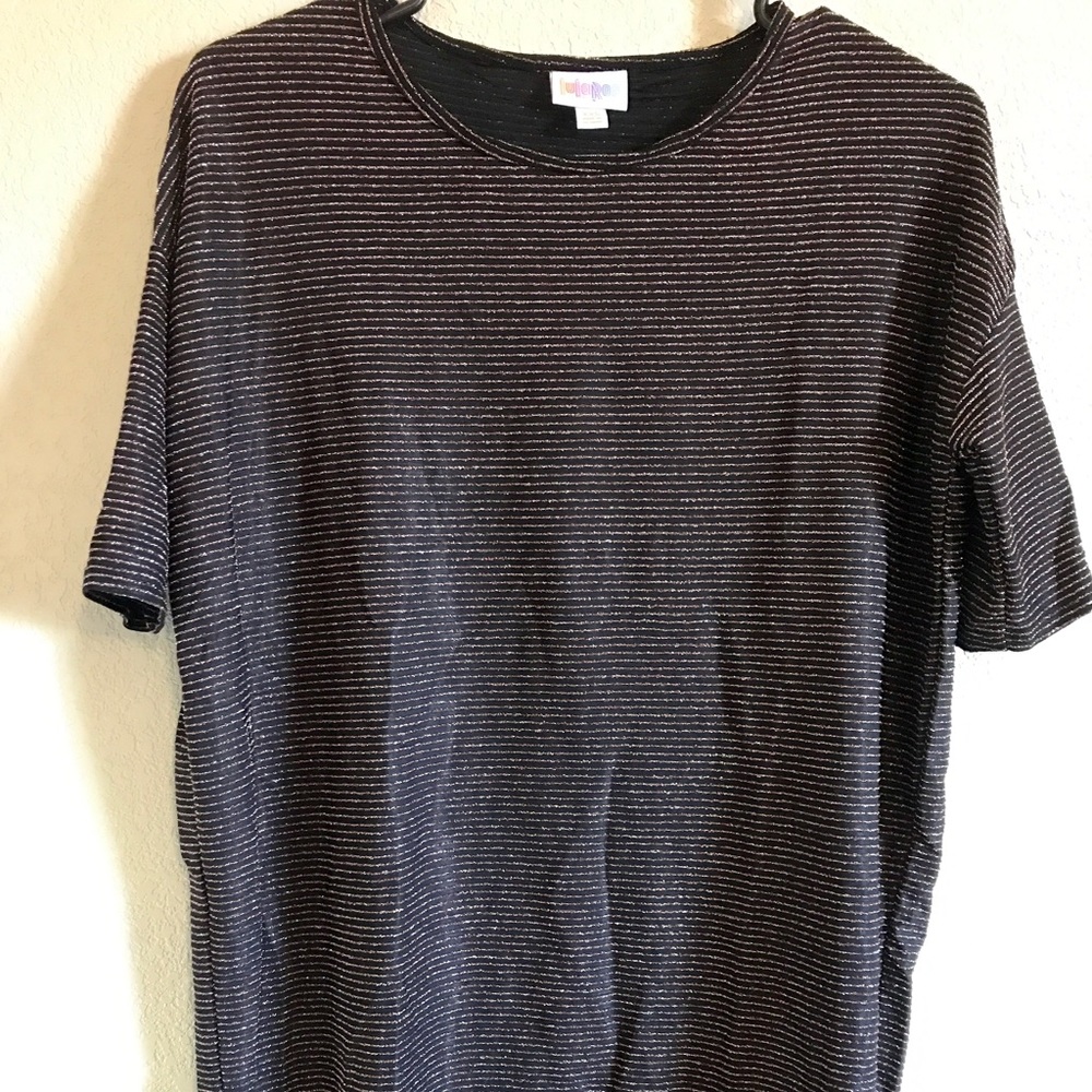 LuLaRoe Holiday 2016 XXS Irma Black With Rose Gold