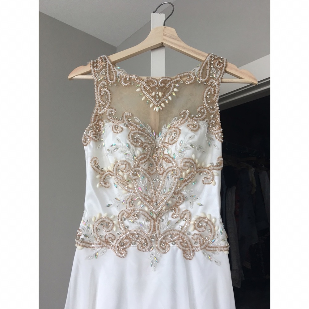 wedding gown beaded Brazilian evening gown