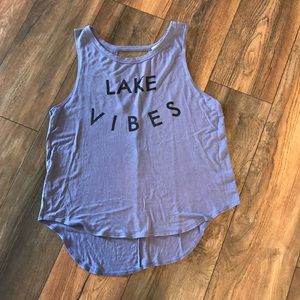 Fitz and Eddi Cut Out Back Tank SZ Lg