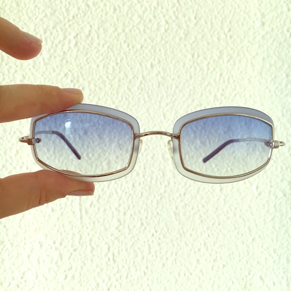 Authentic Givenchy Gradient Sunglasses Light Blue - image 1