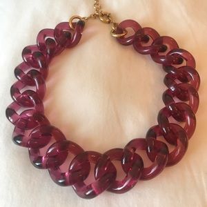 J.Crew Lucite Link Necklace