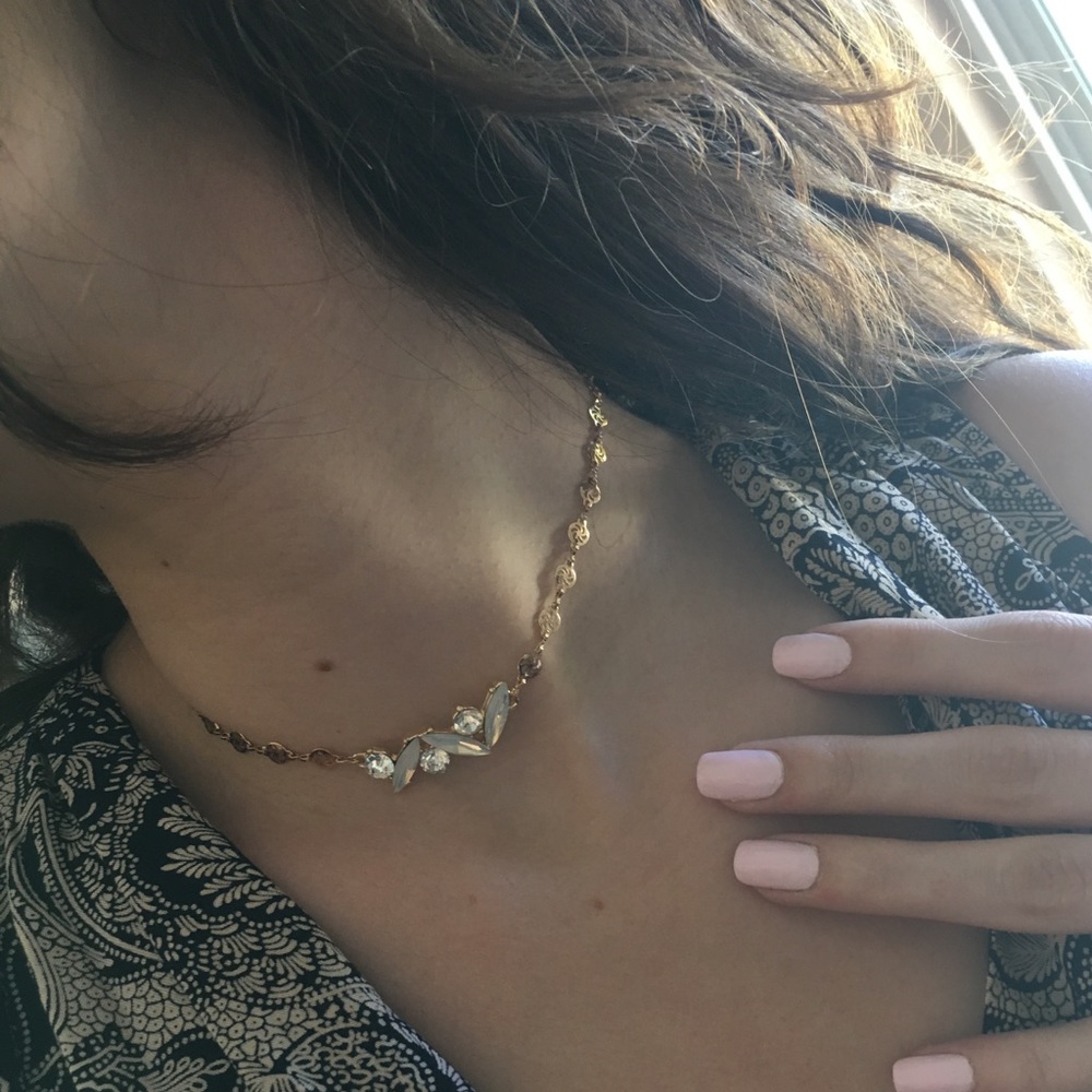 Crystal Opal Chocker Necklace