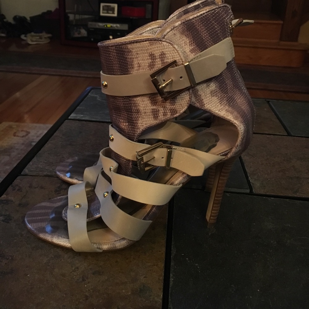 Guess snake skin booties