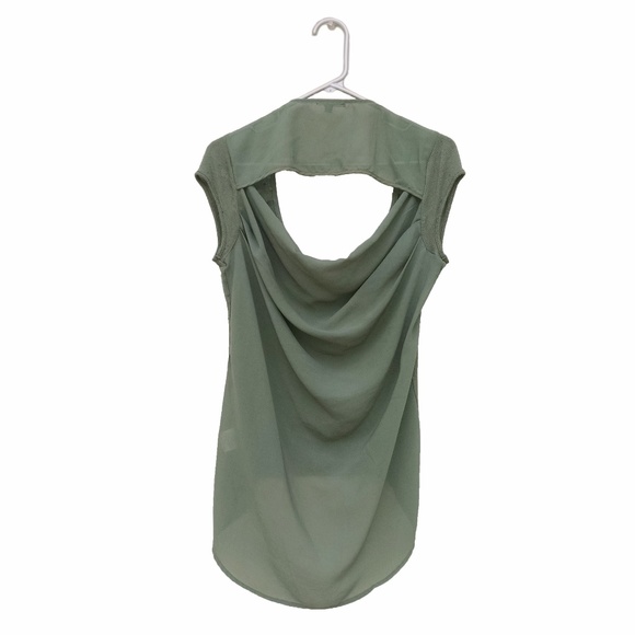 Olive Love + Haight Hi Lo Ruched Open Back Top - Picture 2 of 8