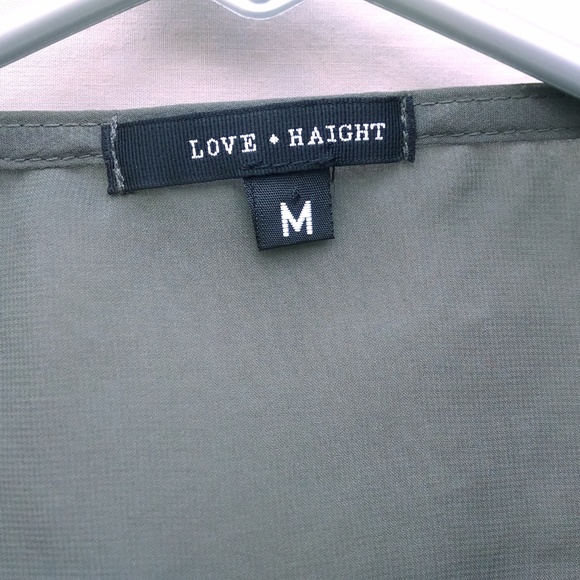 Olive Love + Haight Hi Lo Ruched Open Back Top - Picture 3 of 8