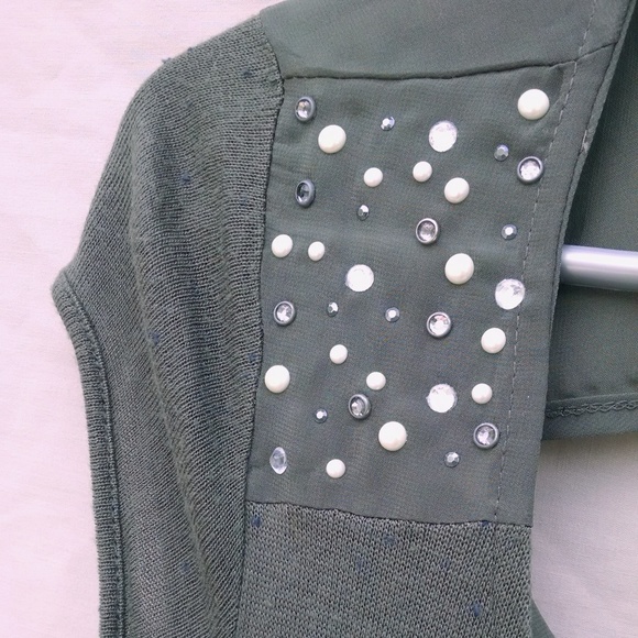 Olive Love + Haight Hi Lo Ruched Open Back Top - Picture 4 of 8