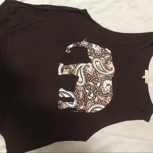 Black elephant tank
