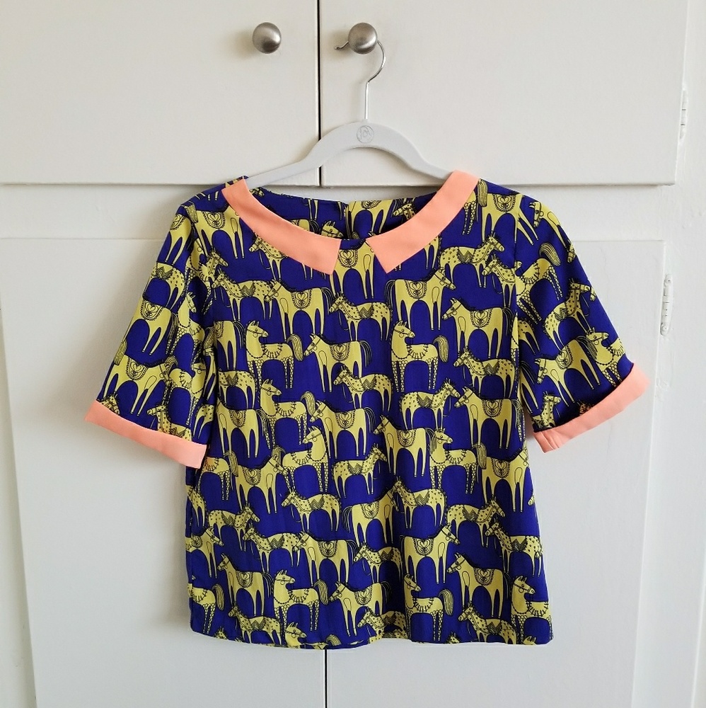 Amazing Colorful Donkey Blouse