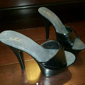 Sexy black high heels