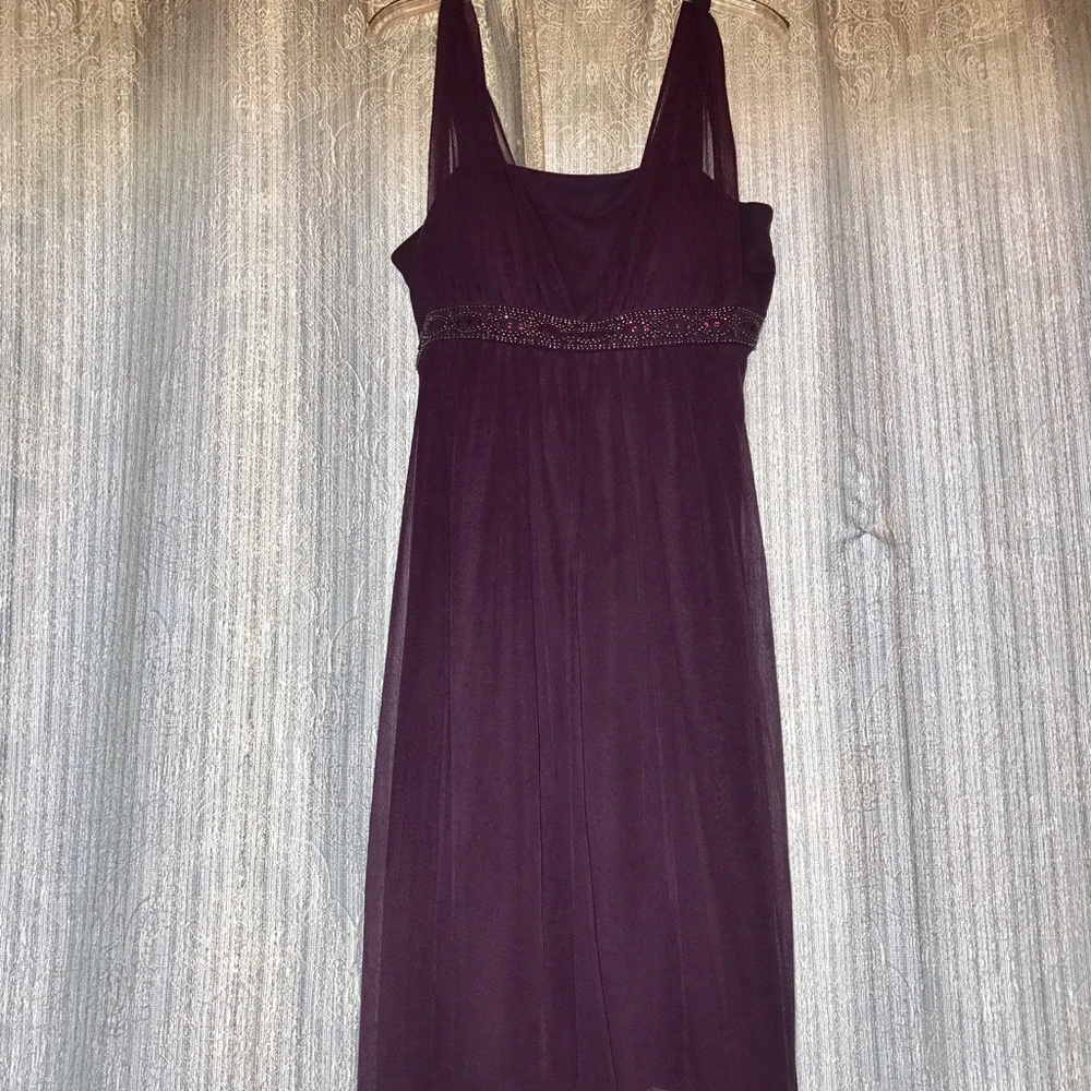 Deep purple elegant dress