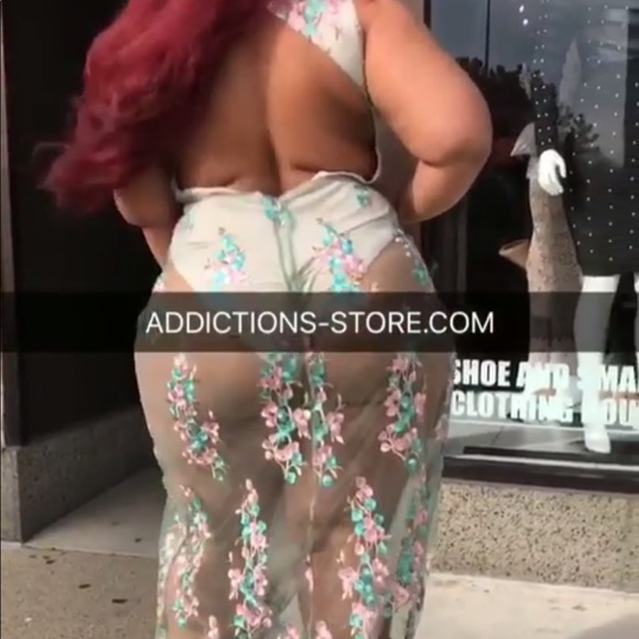 Size 2x Plus Size See Through Dress - Picture 7 of 8