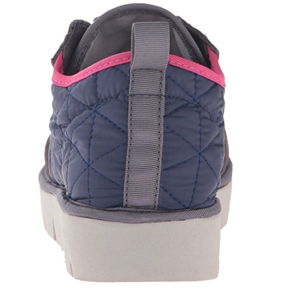 Navy Quilted Low Top Sneakers - Picture 5 of 5