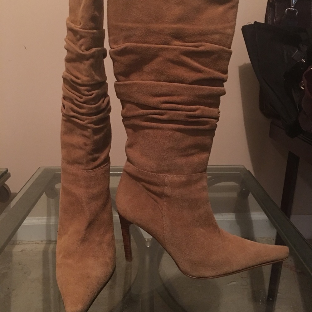 Charles David Tab Suede Boots Pumps Size 10