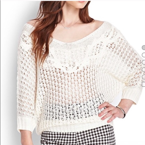 Forever 21 Sweaters - Forever 21 crochet sweater
