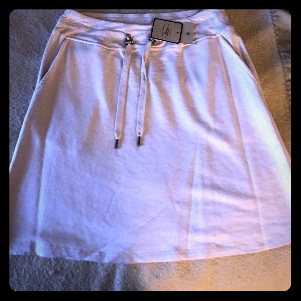 GH Bass French terry beige skirt