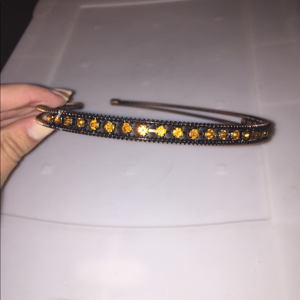 Copper Colored Gemmed Headband
