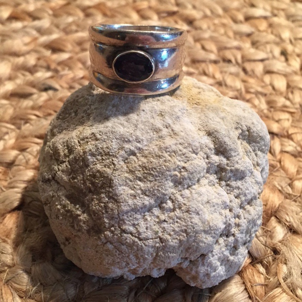 Sterling Silver & Sapphire Ring
