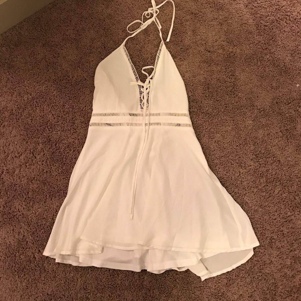 White halter Tobi dress