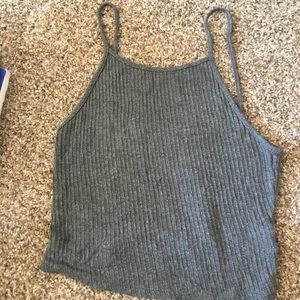 Brandy Melville gray tank top shirt crop