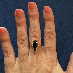 Black Arrowhead Kendra Scott Ring