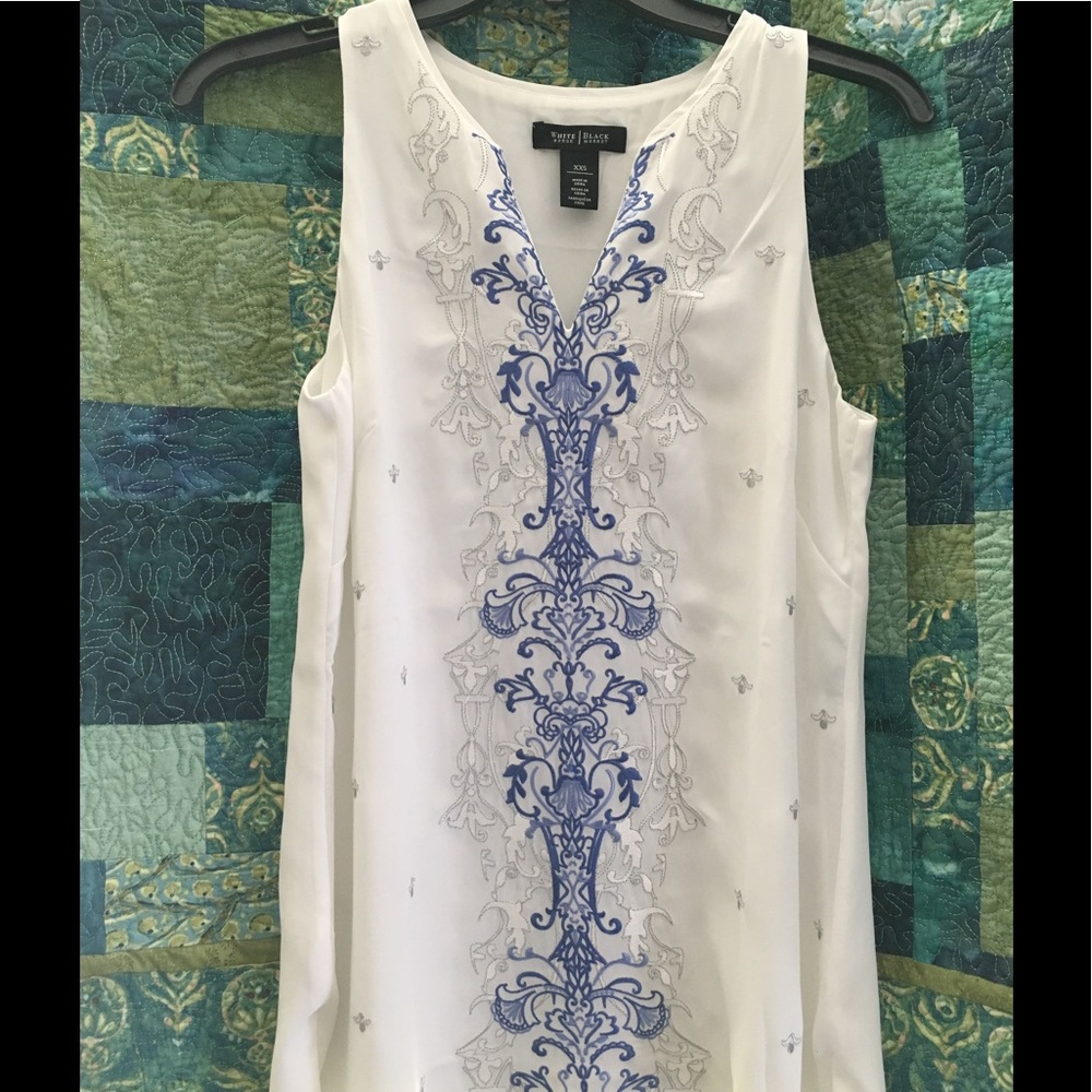 Embroidered Sleeveless Top XXS
