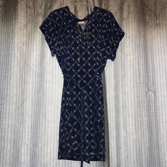 New York & Company Dresses & Skirts - Blue chain detailed dress