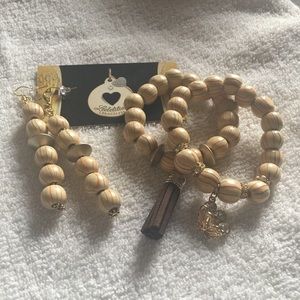 Beautiful handmade bracelet earrings sets