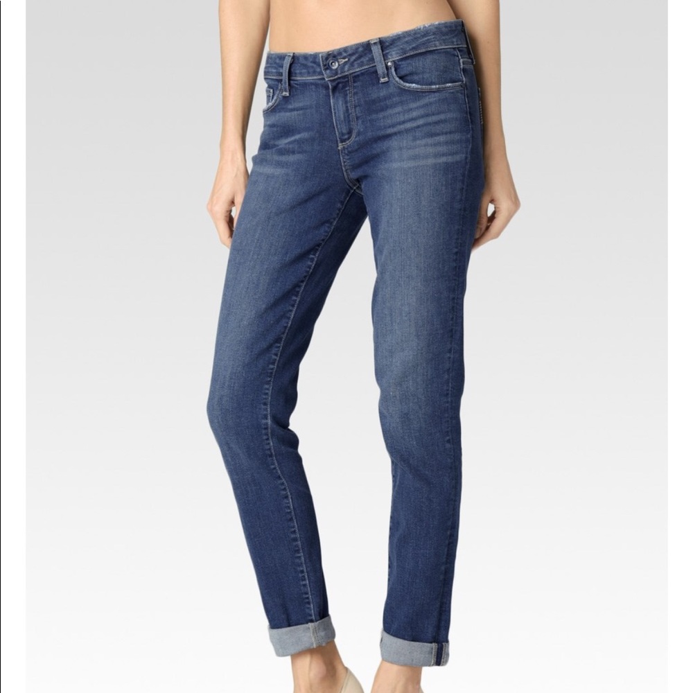 Paige jimmy jimmy skinny jeans lightly distressed
