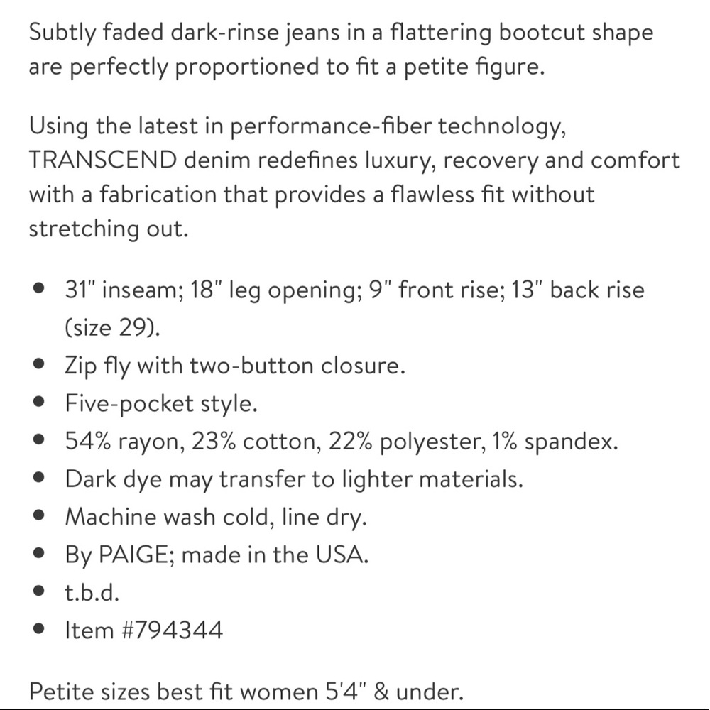 Paige Transend Hidden Hills Bootcut Jeans - Picture 4 of 4