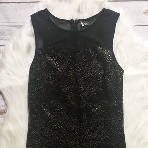 Sparkle & Fade Gold/Black Dress