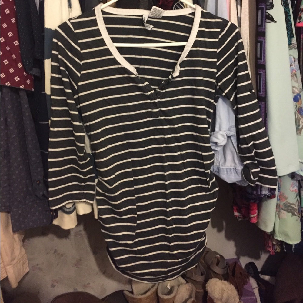 Maternity stripe top