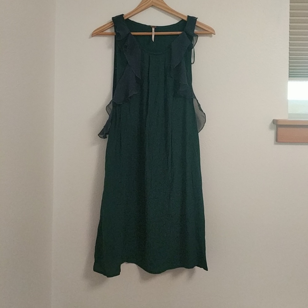 Pretty emerald Free People dress.