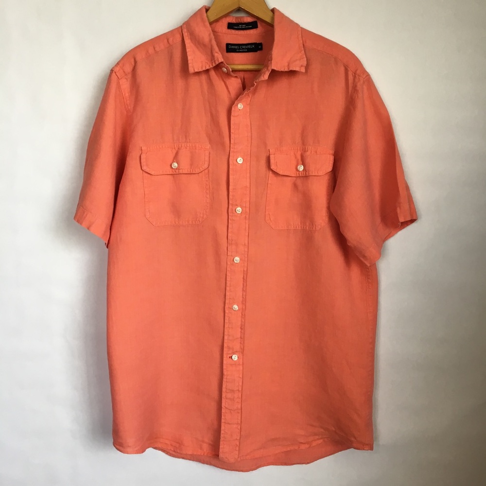 Daniel Cremieux Peach Linen Shirt
